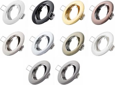 LEDmaxx Inbouwspot rond chroom kantelbaar voor GU10 | zaagmaat 68mm | GU10 | Max 1x50W exclusief