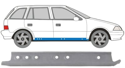 Binnenste reparatie dorpel voor Suzuki Swift 1988-2004 / Rechts