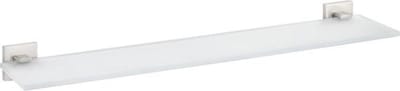 Tesa Exxclusiv Glazen plank 17.5x70x5cm zonder boren Zelfklevend Metaal roestvrij staal