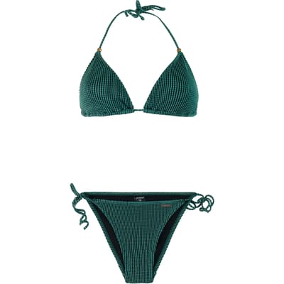 Protest PRTLayo - Triangel bikini set Dames - Koordsluiting - Uitneembare vulling - Cheeky dekking - Normale pasvorm - Zwart