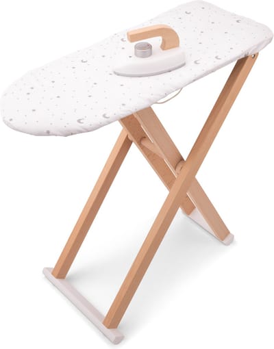Woet® Houten Speelgoed Strijkplank met Strijkijzer - Inklapbare Strijkplank voor Kinderen - FSC - Rollenspel Huishouden - Vanaf 3 Jaar