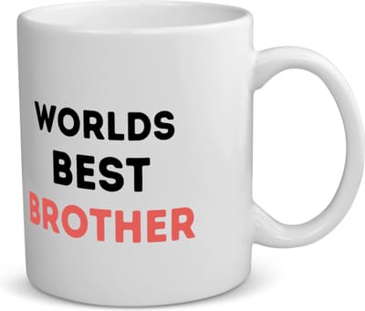 Akyol - worlds best brother koffiemok - theemok - Broer - de beste broer - verjaardagscadeau - verjaardag - cadeau - cadeautje voor broer - broer artikelen - kado - geschenk - gift - 350 ML inhoud