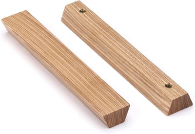 Houten ladehandvatten set van 6, kastgrepen met een gatenafstand van 128 mm voor meubels
