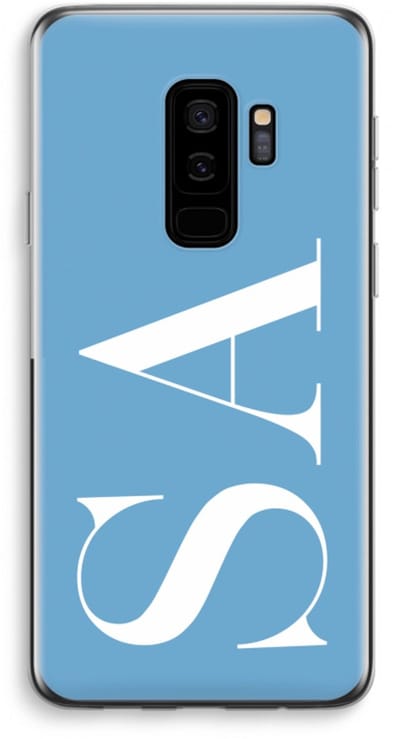Gepersonaliseerd - Case Company® - Hoesje geschikt voor Samsung Galaxy S9 Plus hoesje - Monogram N°2 - Soft Cover Telefoonhoesje - Bescherming aan alle Kanten en Schermrand