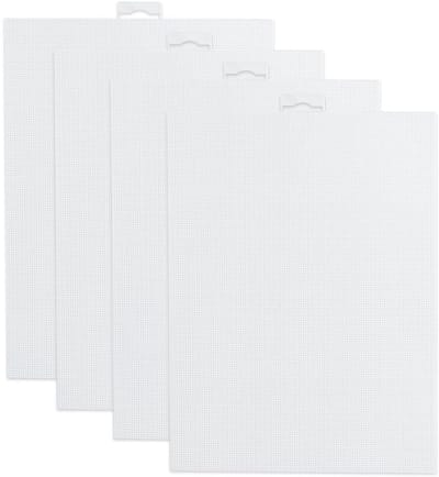 Borduurset, stof van kunststof voor kruissteek, 14 stuks stof dly, accessoires 21 x 28 cm (4 stuks)