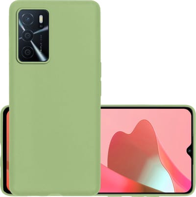 Hoesje - Geschikt voor OPPO A16s - Sterk & Shockproof - Hoes Cover - Siliconen Case - Groen