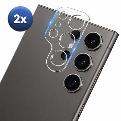 Camera Lens Protector Geschikt Voor Samsung Galaxy S24 Ultra – 2-Pack – Gehard Glas 9H – Anti-Kras – HD Helder