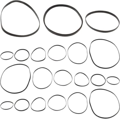 50 Stuks Rubber Cassette Spelen Vervangingsbanden voor Cassette Recorders en Decks - Duurzame en Flexibele Aandrijfriemen voor Geluidsapparatuur