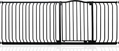 Safetots Klemhekje met Gebogen Bovenkant, 198cm - 207cm, Mat Zwart