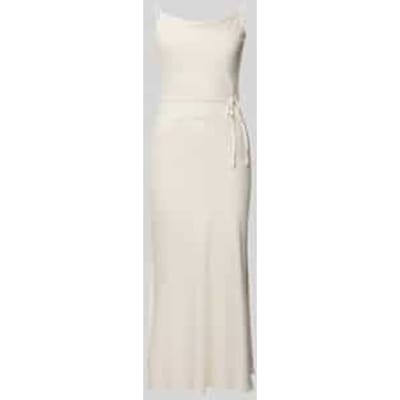 midi-jurk met afneembaar stoffen band model 'Thea'