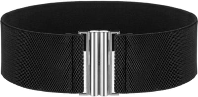 Dailygoods- Elastische Riem - Brede Riem voor Dames - Verstelbare Tailleband - Rekbare Tailleriem - Polyester + Aluminiumlegering - Geschikt voor Taillemaat 68-105 cm