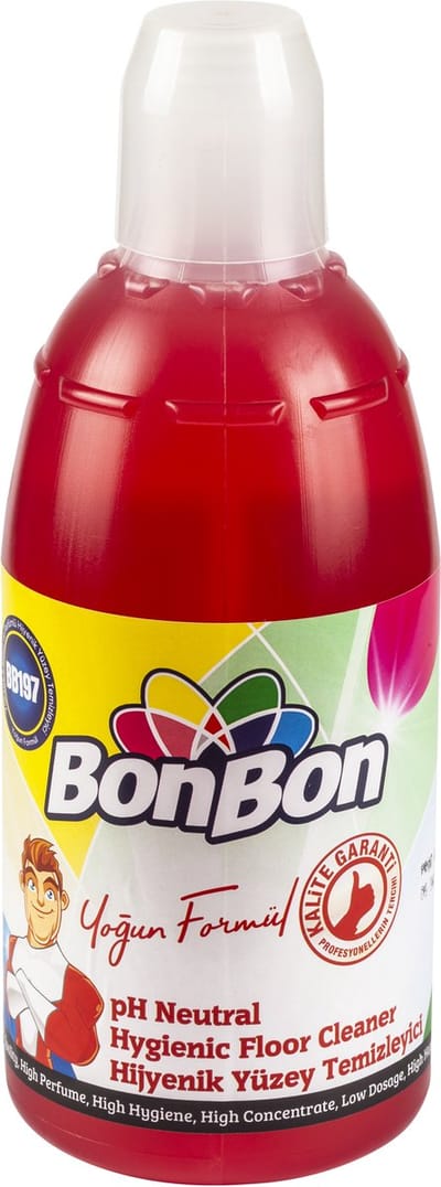 BonBon BB197K pH-NEUTRALE HYGIËNISCHE VLOERREINIGER ALLESREINIGER Rood 1000ML