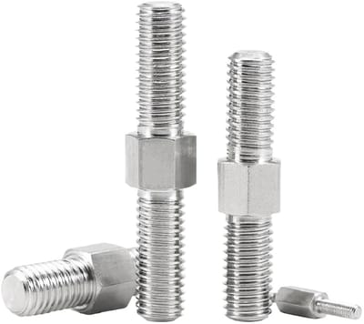 Dubbele Kop Schroeven - Verbindingsbouten - Constructie Verbinding - Roestvrij Staal 304 - M16 140mm - Zilverkleurig
