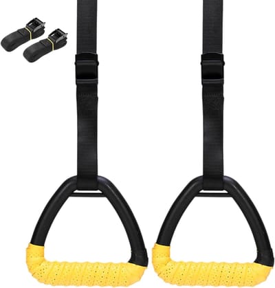 Gymnastiekringen - Sportringen - Thuis Krachttraining - Antislip Getextureerd Oppervlak - 17 x 16 x 7 cm - Zwart