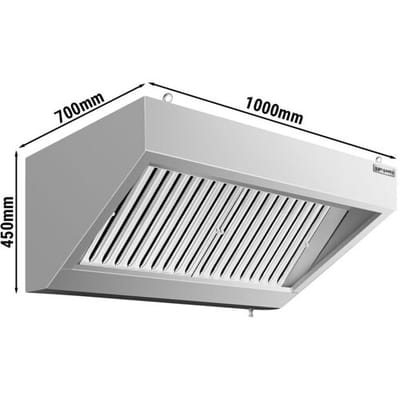 GGM Gastro Wandhaube - 1000mm - mit Filter & Lampe