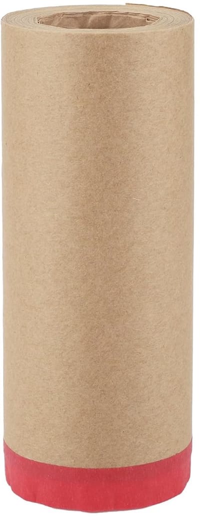 Maskeerpapier Rol - Afdekpapier Kraft - Auto Lakken - Voorgecoat Ontwerp - 1500 x 30 cm - Bruin Rood