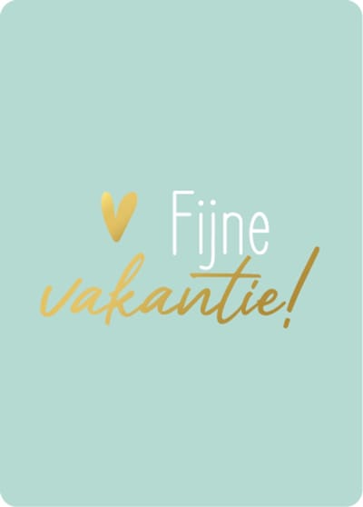 Cadeaukaart - Cadeau Label - Card - Kaart - Fijne vakantie - Afscheid Schooljaar - A6 - Meester - Juf - Basisschool - Peuterspeelzaal - DH collection