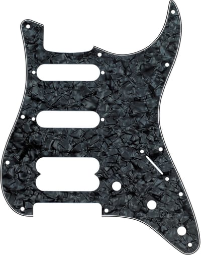Fender Modern Pickguard Strat HSS zwart Pearl 4-Ply 11-Hole - Pickguard