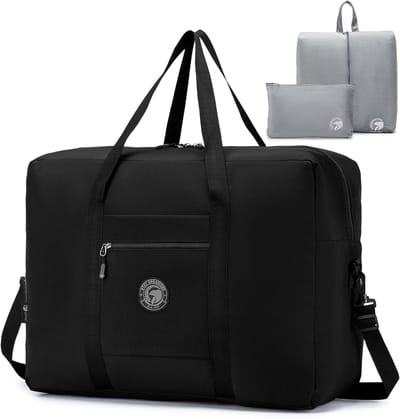 Grote Opvouwbare Reistas Handbagage 55x40x20 Lichtgewicht en Waterdicht 45L voor Heren en Dames