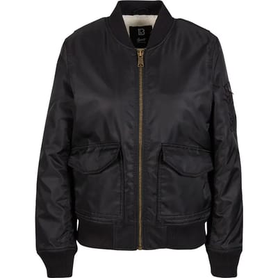 Brandit Sherpa Bomber Jacket Dames Tussenseizoensjas - zwart - XL
