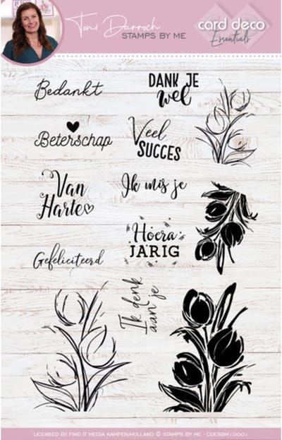 Card Deco Essentials - Stamps by Me - Clear Stamps A5 - Tulips