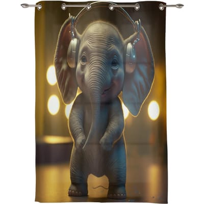 Kawaii Cartoon Eenhoorn Gordijnen Regenboog Droom Decoratie Baby Meisje Raamgordijnen Kwaliteit Raambekleding Kinderdag Cadeaus 1x50W60H(CM)&Grommet Top