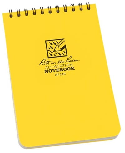 Rite in the Rain All-Weather Notebook - Top Spiraal - Geel - Nr. 146 - 10x15cm