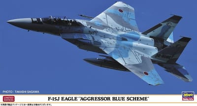 Hasegawa Modelbouwpakket Militaire voertuigen - 02367 F-15DJ Eagle Aggressor Blue Scheme Plane Plastic - 1:72 - Modelbouw