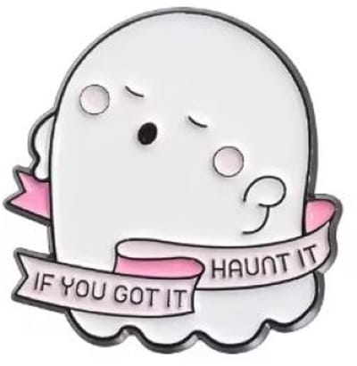 Pin Broche - enamel pin - kledingspeld - Haunt it spook