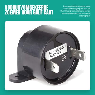 Dailygoods - Vooruit/Omgekeerde Zoemer voor Golf Cart