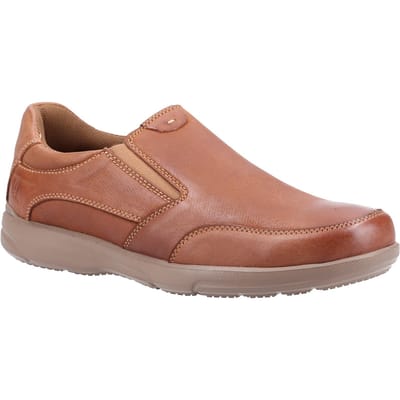 Hush Puppies Heren Aaron Slip On Leren Schoen (Kastanjebruin)