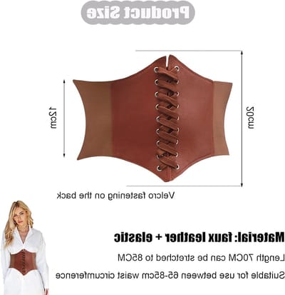 Medieval Onderbust Corset voor Vrouwen - Piratenkostuum en Goth Accessoires voor Festivals en Feesten