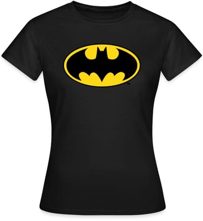 Batman Logo Original Kostuum T-Shirt Dames