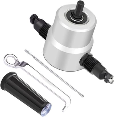 Plaatknipper - Metaal snijder - Metaal bewerken - Dubbele snijkop - 1.8 mm dikte - Zilver en zwart