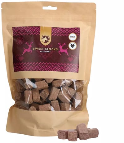 Excellent Horse Christmas Sweet Blocks - Framboos - Paardensnoepjes - Beloning - Paardensnack - 500 Gram