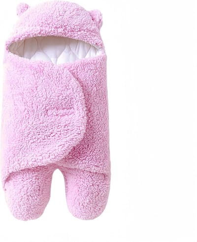 Winter Slaapzak voor Baby's 0-6 Maanden - Engelennest en Inbakerdeken - Roze