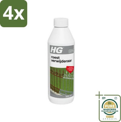 HG Roestverwijderaar 500 ml - Voordeelverpakking - 4 stuks - Roest bescherming - Roestwerend