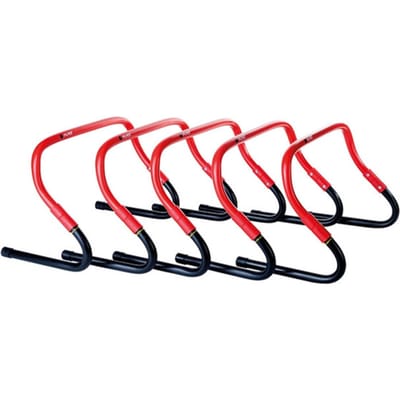 Pure2Improve Sprint Hurdles – Set van 5 – Verstelbaar 20-30 cm – Agility & Speed Training – Inclusief Draagtas – Lichtgewicht Horden