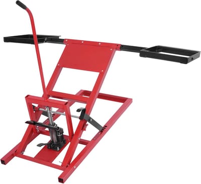Zitmaaier Lift - Gazontractor Lift - Reparatie Werkzaamheden - Verstelbare Hefhoogte - Tot 2268 kg - Rood Zwart