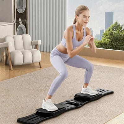 Pilates Reformer Board - Core Trainer Ab - Thuis Fitness - Verbeterd Stabiliteitsontwerp - 78 x 30 x 15 cm
