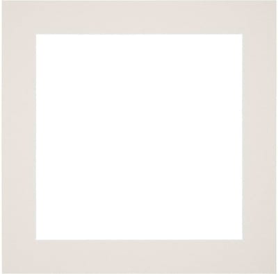 Passe-Partout Fotomaat 50x50 cm - Lijstmaat 60x60 cm - Lichtgrijs - Museumkarton - Fotolijst niet inbegrepen
