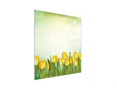 TMK ArtDeko - Snijplank - 45x52 cm - Tulpenmotief - Gehard Glas