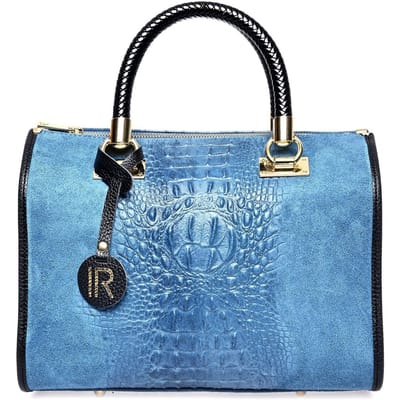 Isabella Rhea Blauw Rundleer Tas