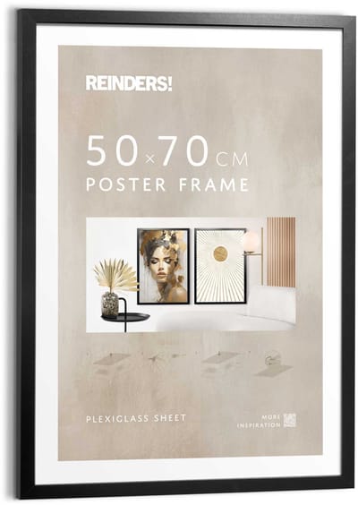 Wissellijst hout Poster 50x70 zwart Hout - REINDERS