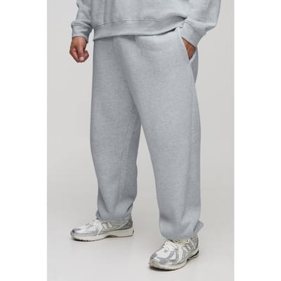 Plus Basic Oversized Joggingbroeken | Grey Marl | Size 2XL