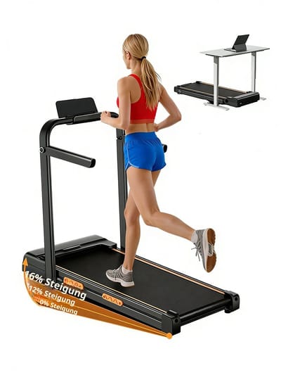 Loopband ８% helling 10 km/u max stille 2,5 pk motor compact model geschikt voor thuis & kantoor　max. gewicht 136 kg