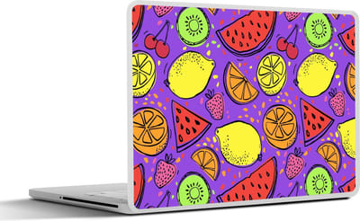 Laptop sticker - 14 inch - Watermeloen - Fruit - Paars - 32x5x23x5cm - Laptopstickers - Laptop skin - Cover