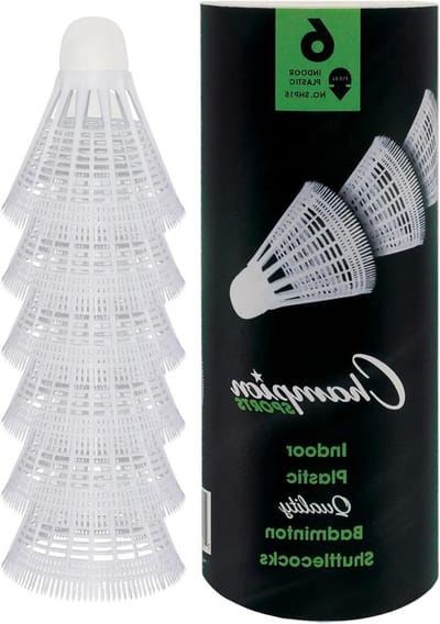 Indoor Shuttlecocks - Badminton Ballen - Badminton Spelen - Plastic met Rubber - 6 Stuks - Rood