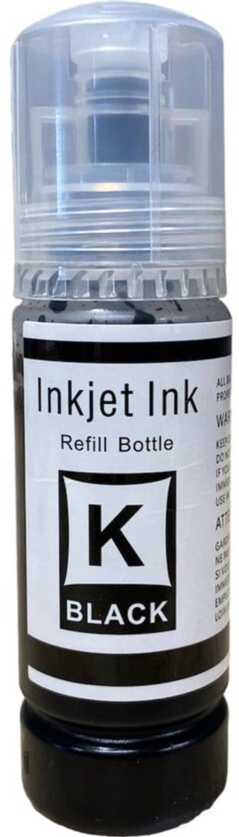 103B | C13T00S14A Zwart Huismerk inktfles compatible met Epson ECOTANK L1110 / ECOTANK L3110 / ECOTANK L3111 / ECOTANK L3150 / ECOTANK L3151 / ECOTANK L3156 / ECOTANK L3160 / ECOTANK L5190