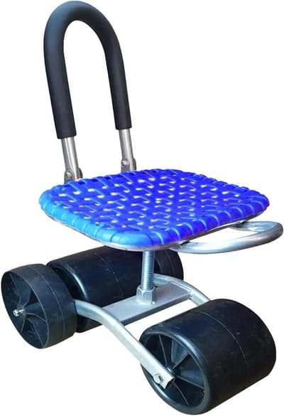 Tuinwerkstoel - Kniebankje rolbaar - Comfortabel tuinieren - In hoogte verstelbaar - 23-35 cm hoogte - One Color